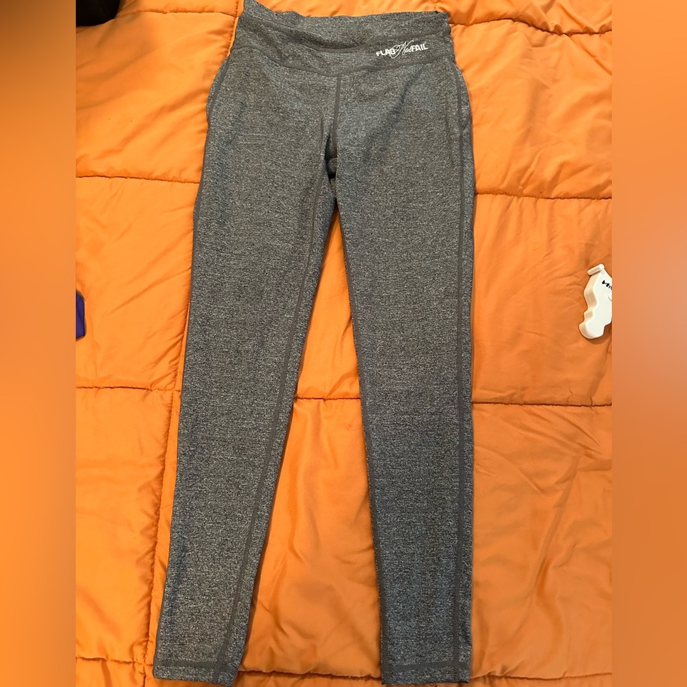 Flag Nor Fail Gray Athletic Leggings
